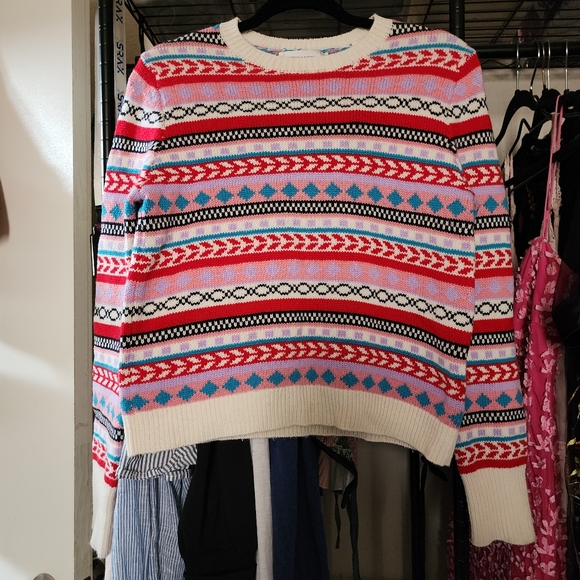 Chinti & Parker Wool Fair Isle Colorfull Sweater XS - Picture 4 of 9